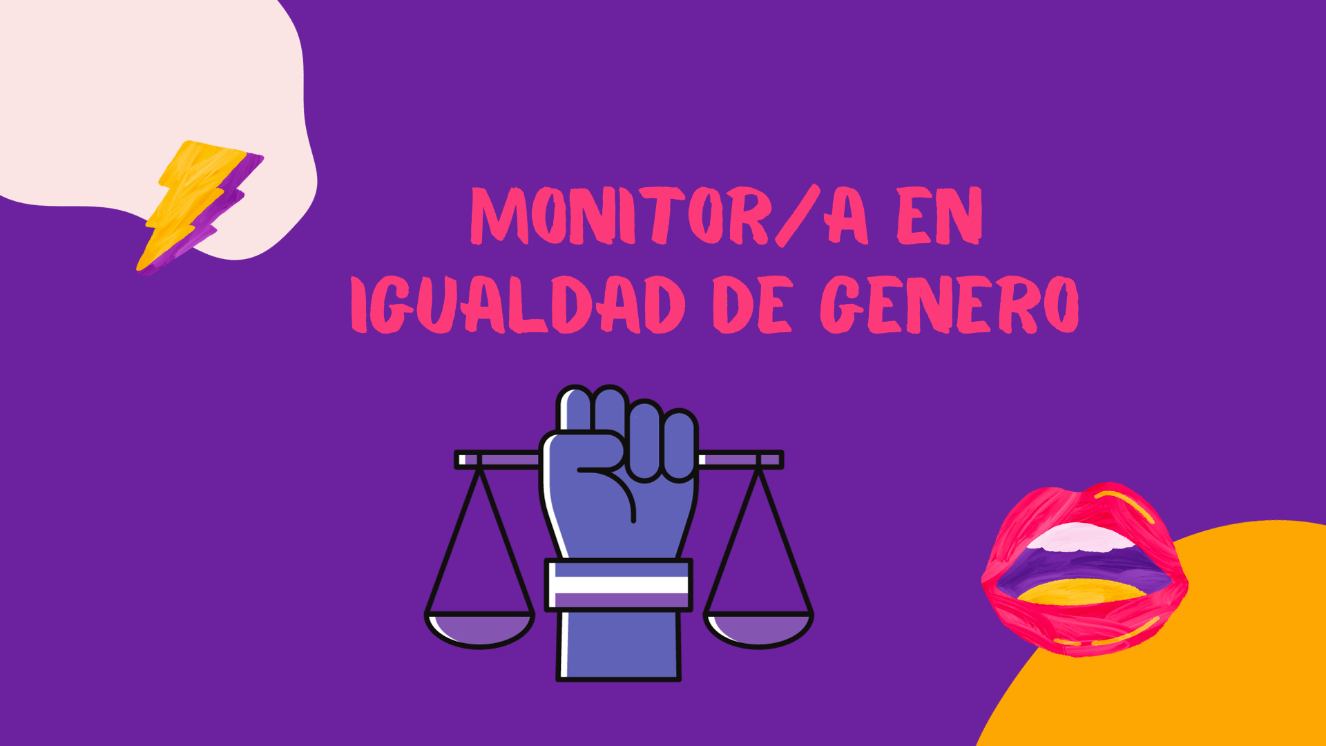 Monitora en igualdad de genero